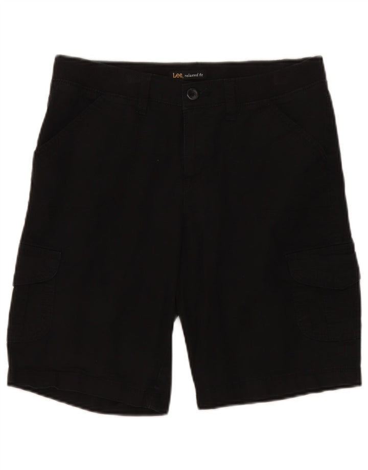 Lee Shorts Cargo de Ajuste Relajado para Mujer US 8 Medium W30 Algodón Negro