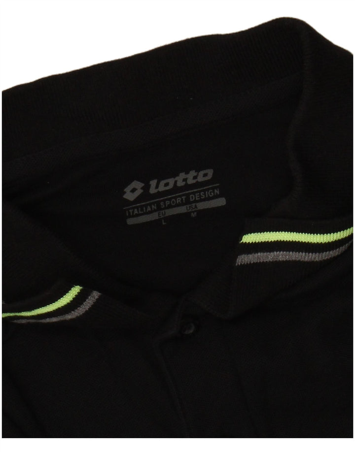 LOTTO Polo Hombre Mediano Negro