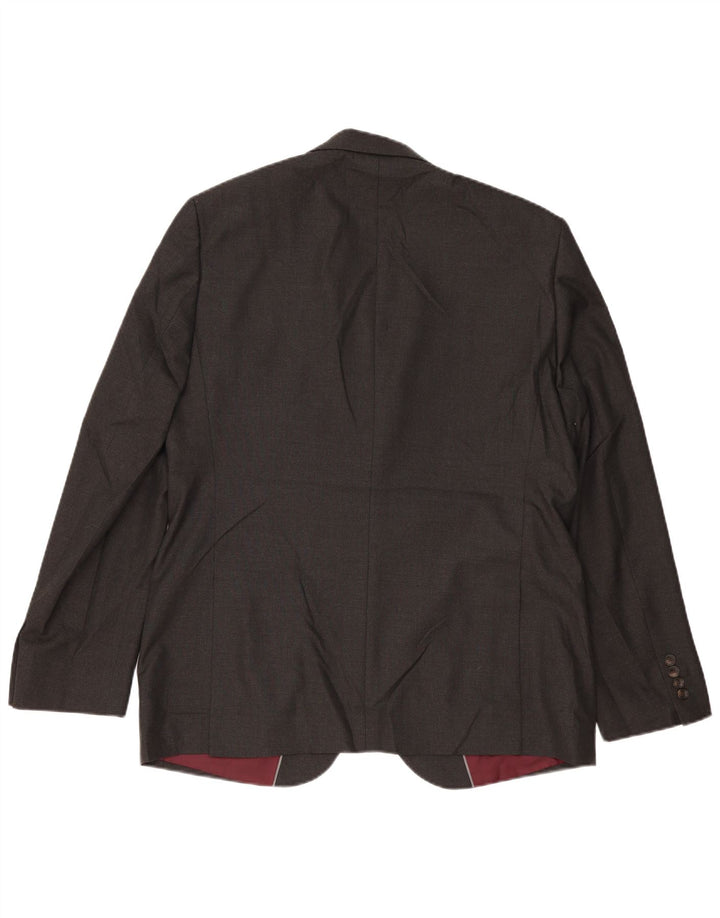 Marks & Spencer Chaqueta tipo blazer con 2 botones para hombre UK 44 XL Poliéster gris