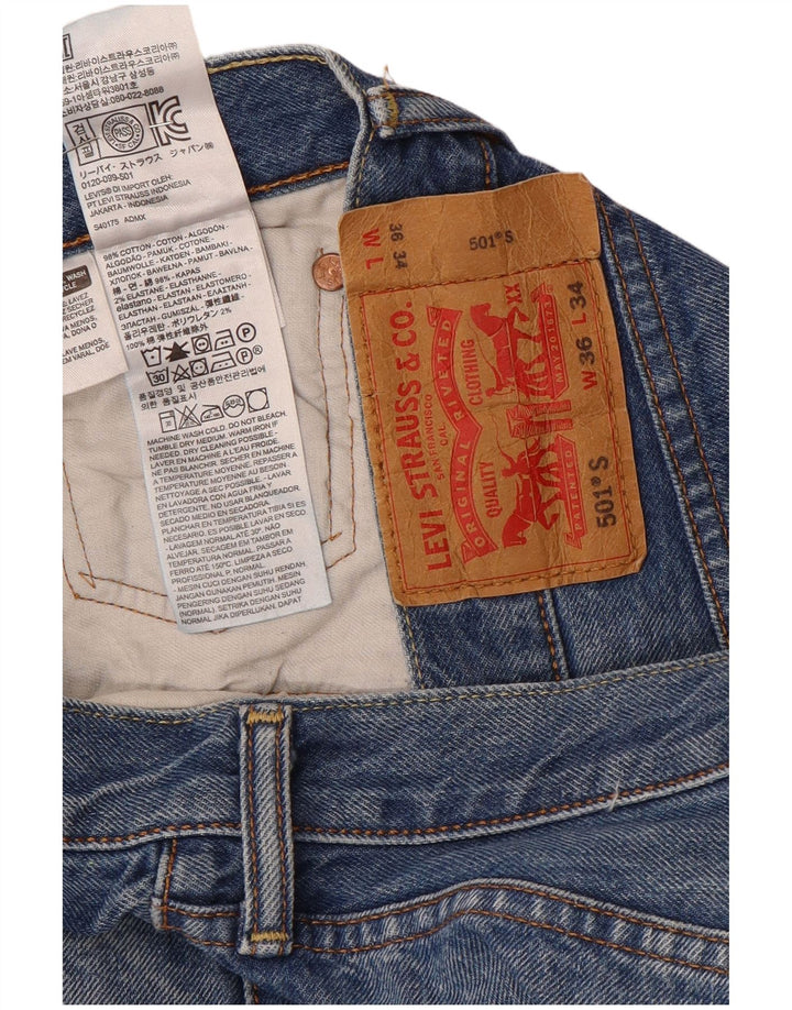 Levi's Jeans rectos 501 para hombre W36 L34 Algodón azul