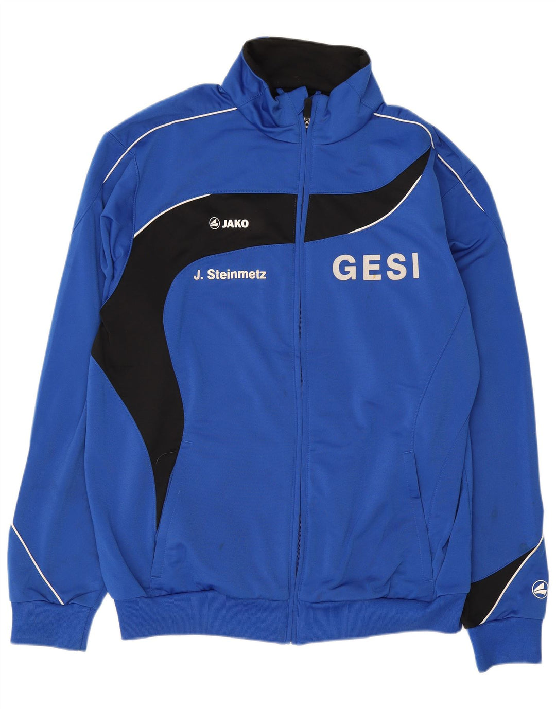 Chaqueta superior de chándal con gráfico Jako para hombre Poliéster color block en azul medio