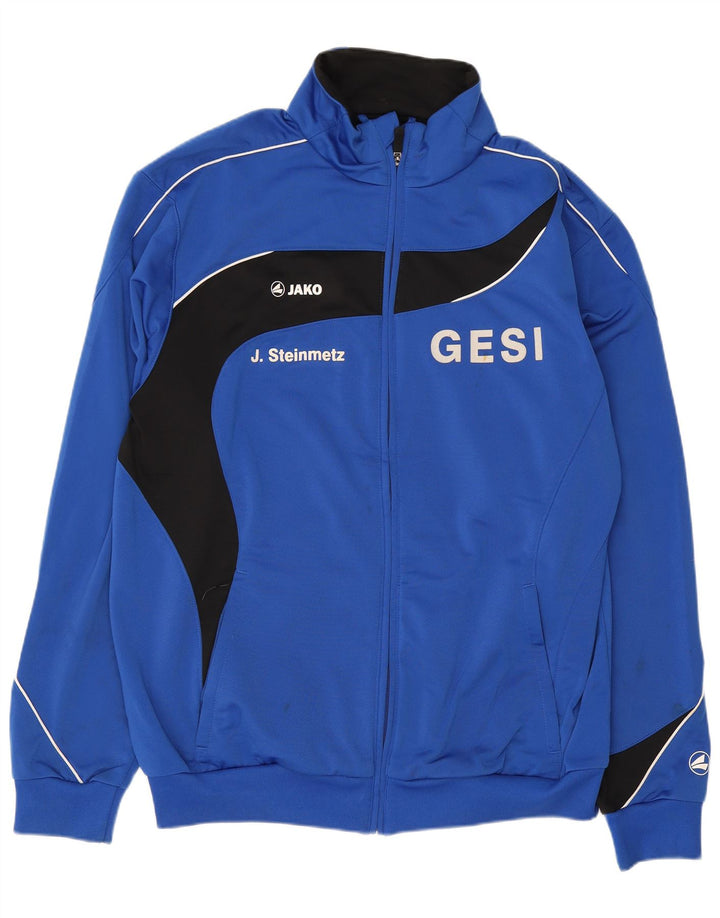 Chaqueta superior de chándal con gráfico Jako para hombre Poliéster color block en azul medio
