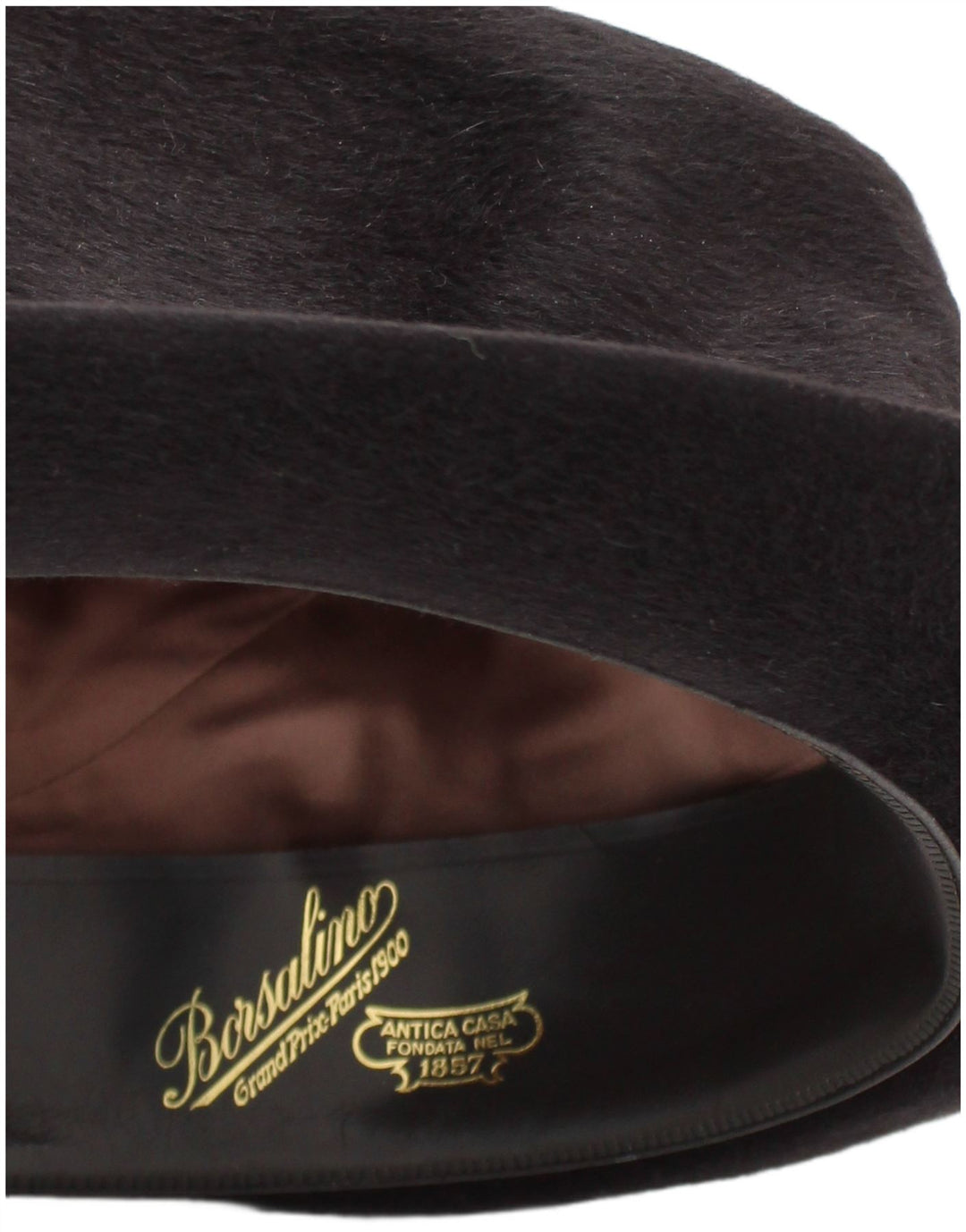 Borsalino Hombre Bombín Mediano Negro Clásico