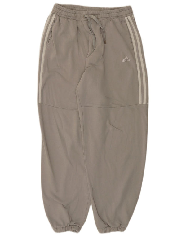 Adidas Mujer Chándal Pantalones Joggers UK 16/18 Grande Gris Algodón