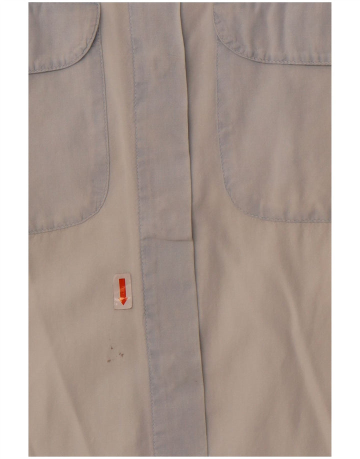 Armani Jeans Camisa sin mangas para mujer UK 44 Algodón azul grande