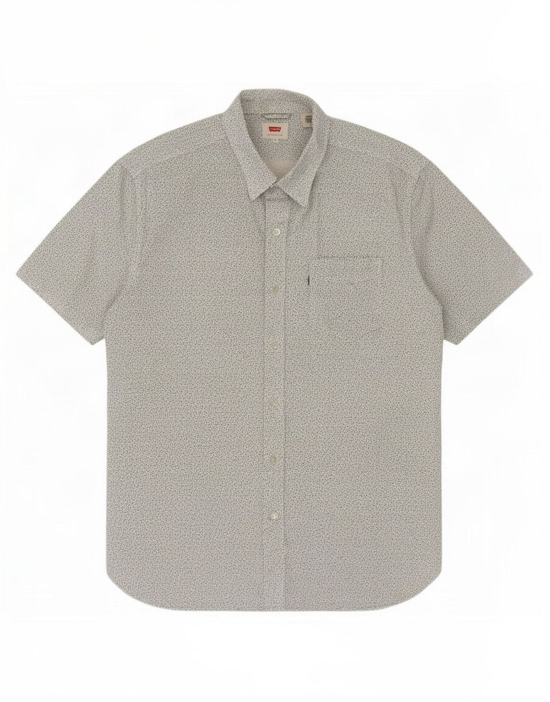 Levi's Camisa De Manga Corta Con Estampado Abstracto De Algodón Blanco Mediano