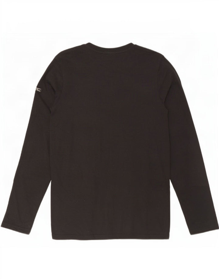 Superdry Top gráfico de manga larga de algodón negro mediano para hombre