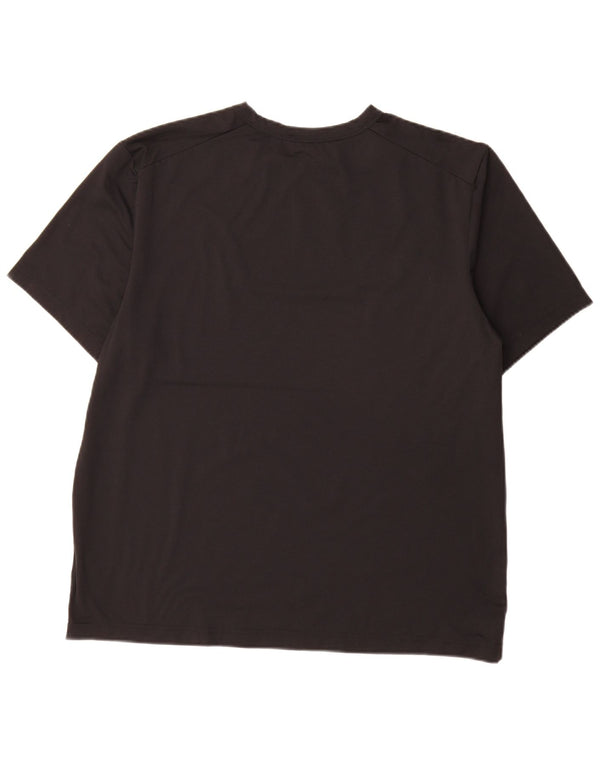 Nike - Camiseta Dri Fit para hombre, talla grande, poliéster negro