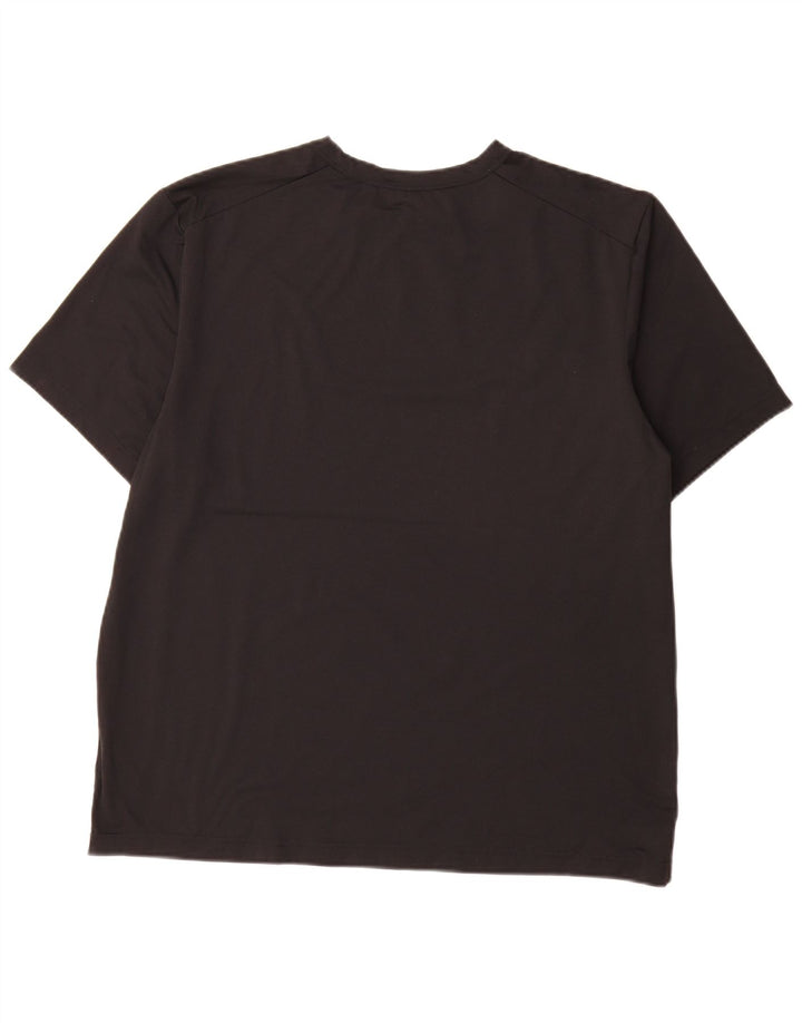 Nike - Camiseta Dri Fit para hombre, talla grande, poliéster negro