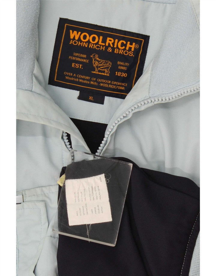 Woolrich Chaqueta Bomber para Hombre UK 42 XL Nylon Azul