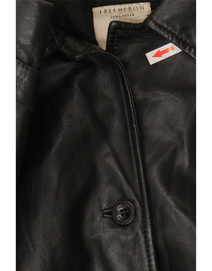 Conbipel Mujer Free Heron Abrigo De Cuero IT 46 Grande Negro