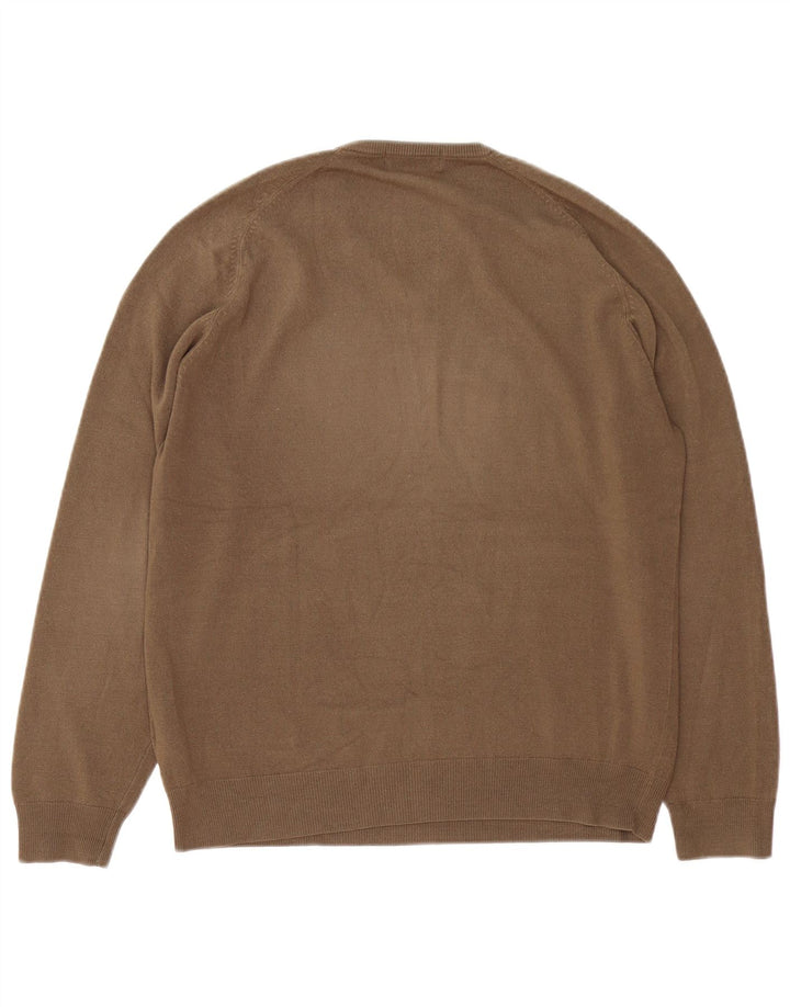 Marks & Spencer Jersey con Cuello en V Azul Harbour para Hombre Marrón Medio