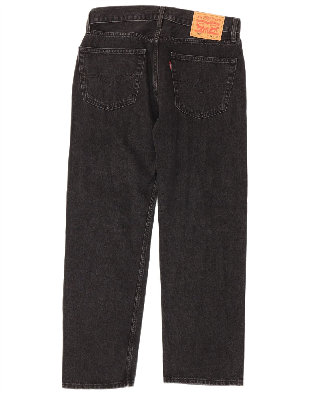 Levi's Jeans rectos 555 para hombre W32 L30 Algodón negro