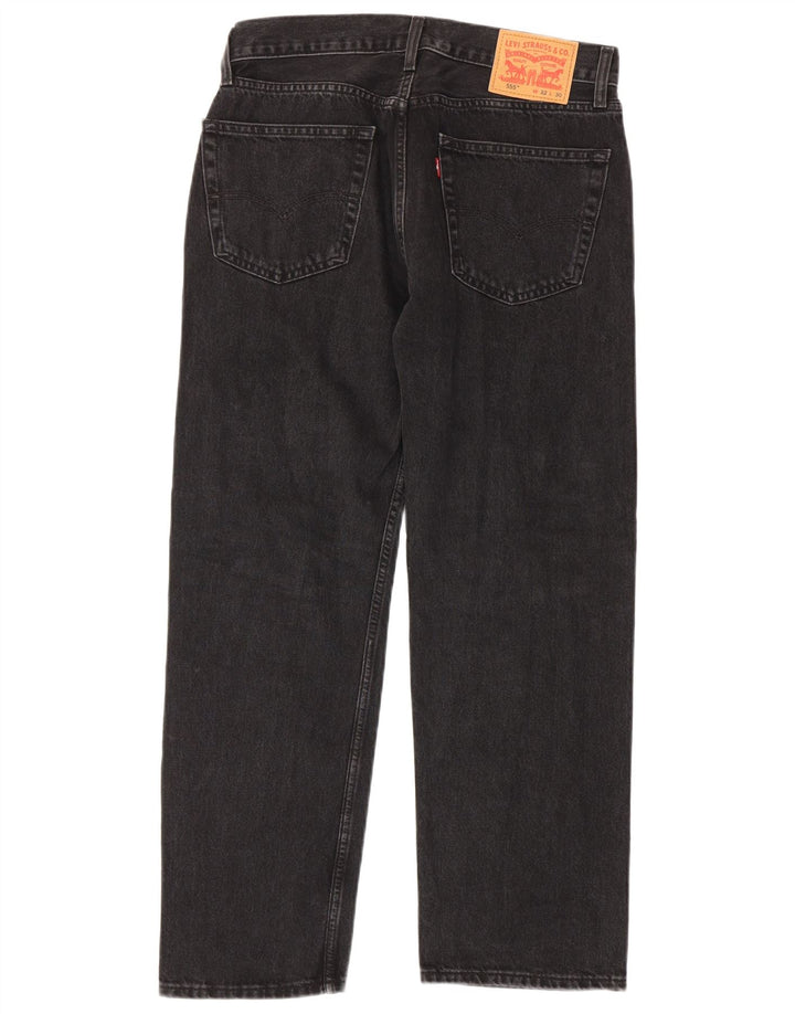 Levi's Jeans rectos 555 para hombre W32 L30 Algodón negro