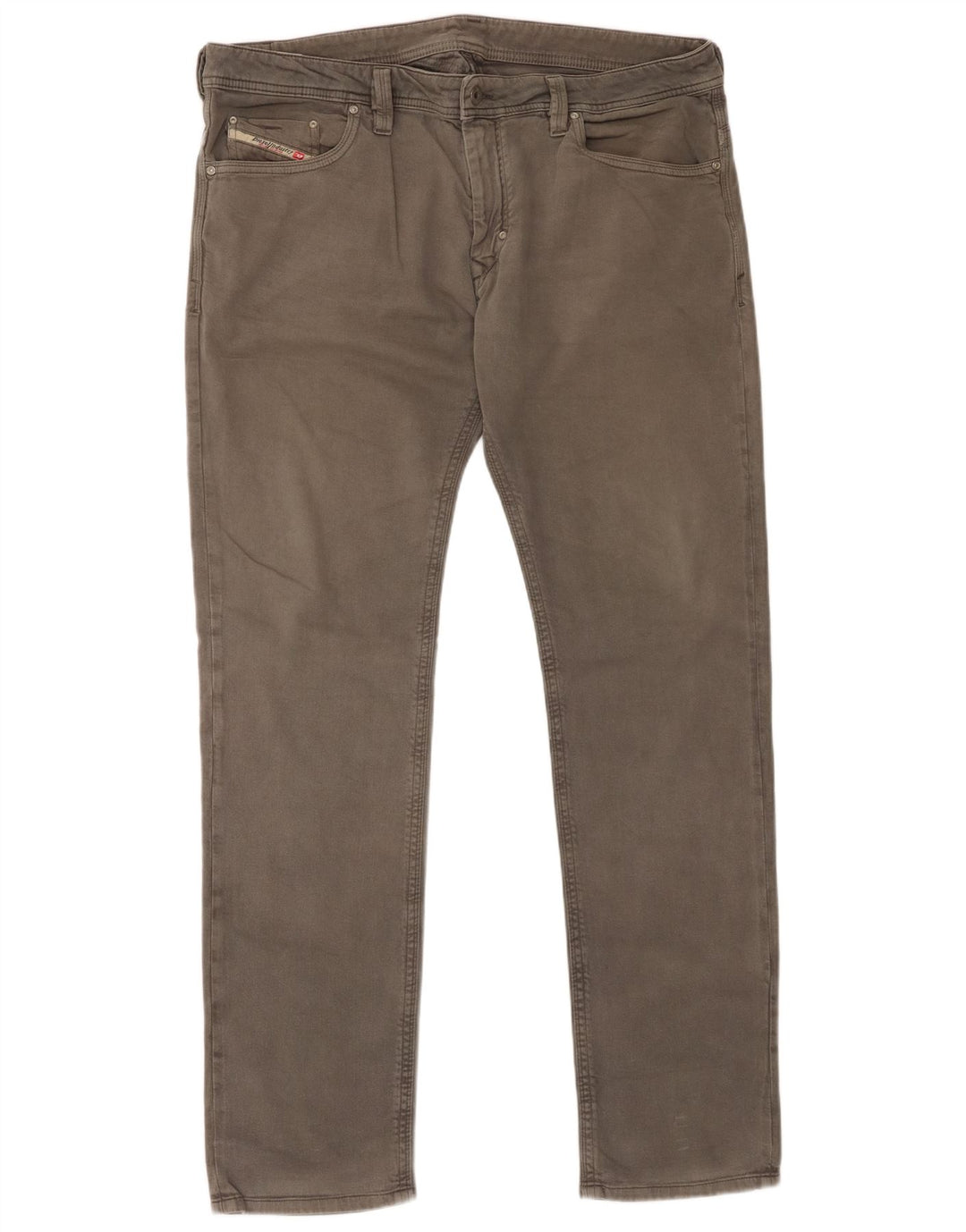 Diesel Pantalones Casuales Rectos Para Hombre W38 L34 Algodón Gris
