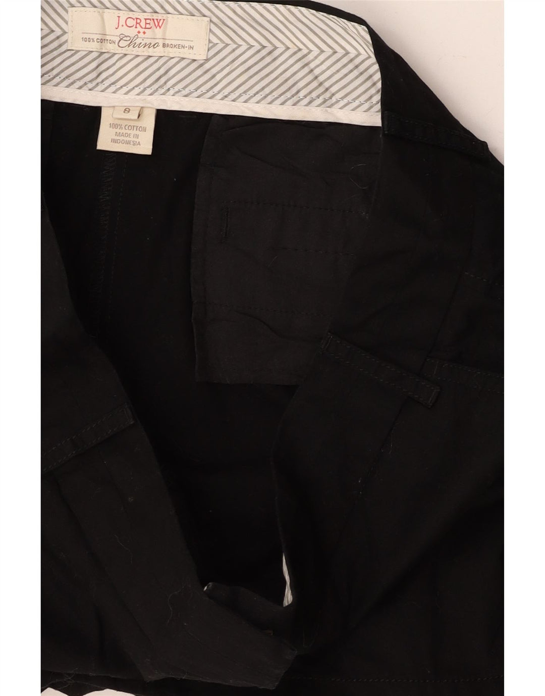J. CREW Womens Chino Shorts US 8 Medium W32  Black Cotton Vintage J. Crew and Second-Hand J. Crew from Messina Hembry 