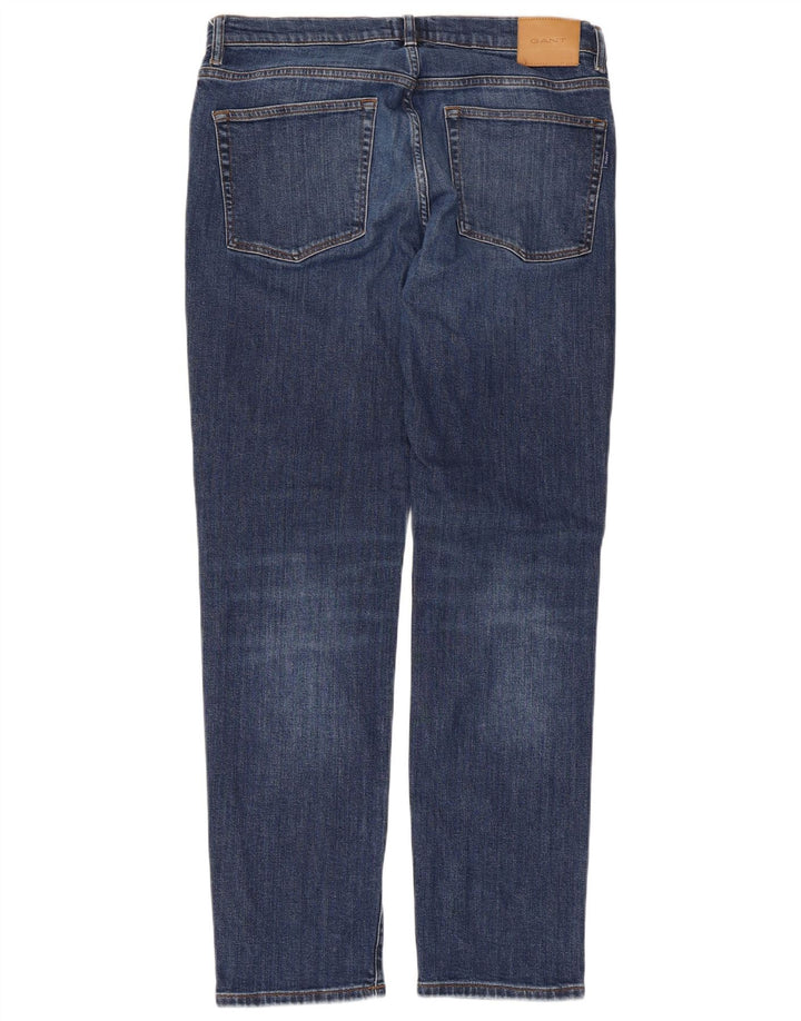 Gant Vaqueros Rectos Para Hombre W34 L32 Azul