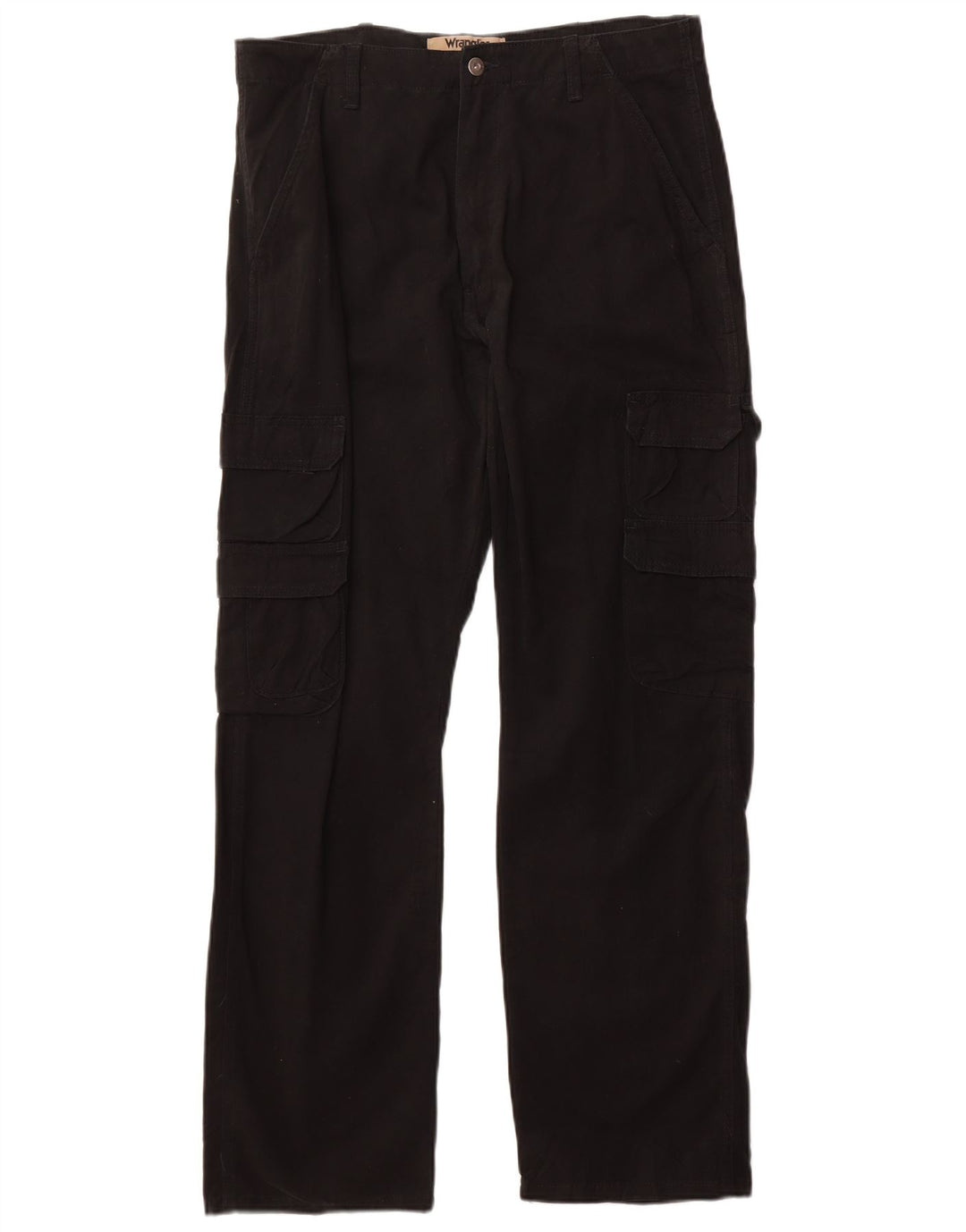 Wrangler Pantalones cargo rectos para hombre W34 L32 Algodón negro