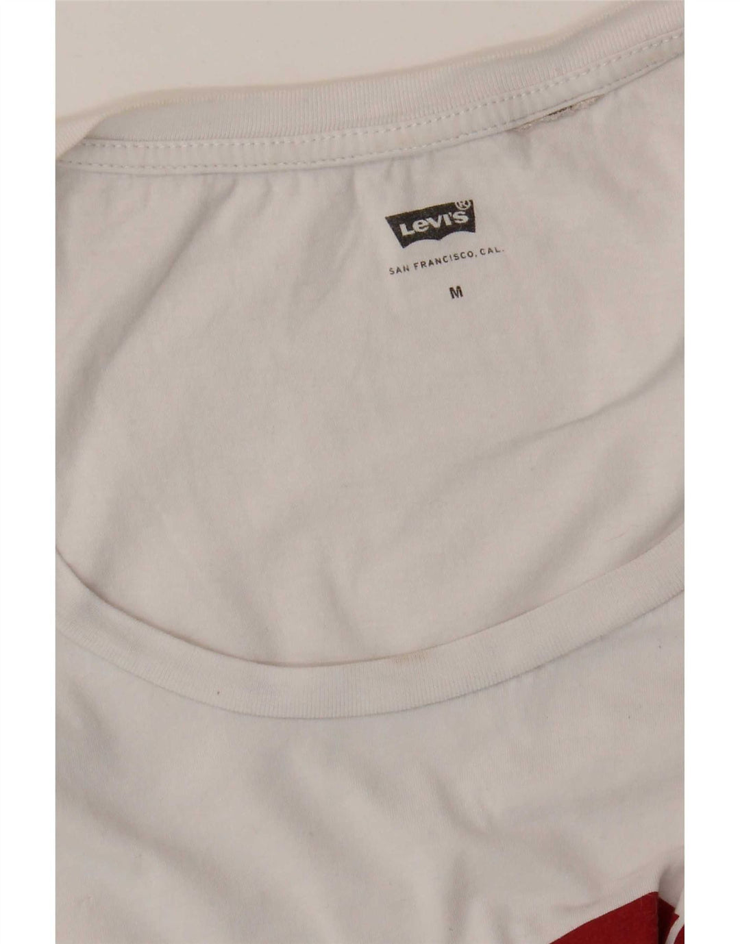Levi's Top sin mangas gráfico para mujer UK 12 Medium White