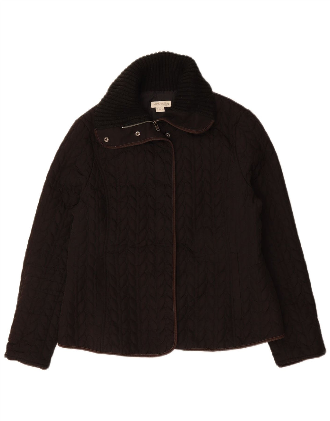 Monsoon Chaqueta acolchada para mujer UK 46 Grande Poliéster marrón