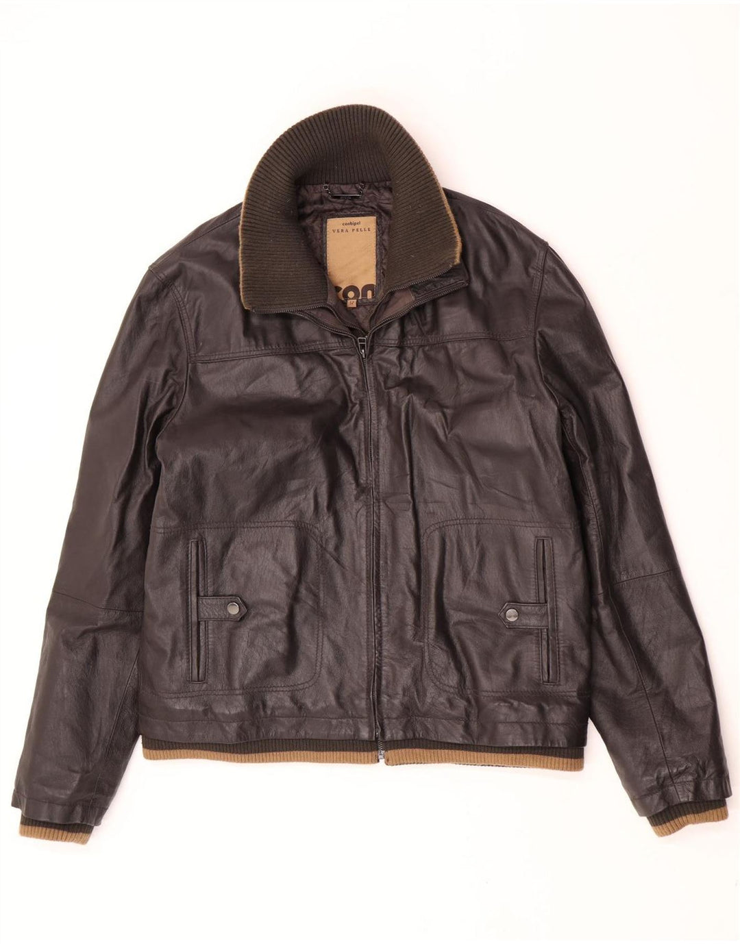 Conbipel Chaqueta De Cuero Hombre IT 52 XL Cuero Marrón