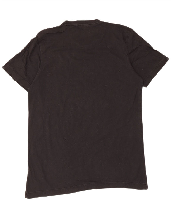 Adidas - Camiseta gráfica para hombre, talla mediana, algodón negro
