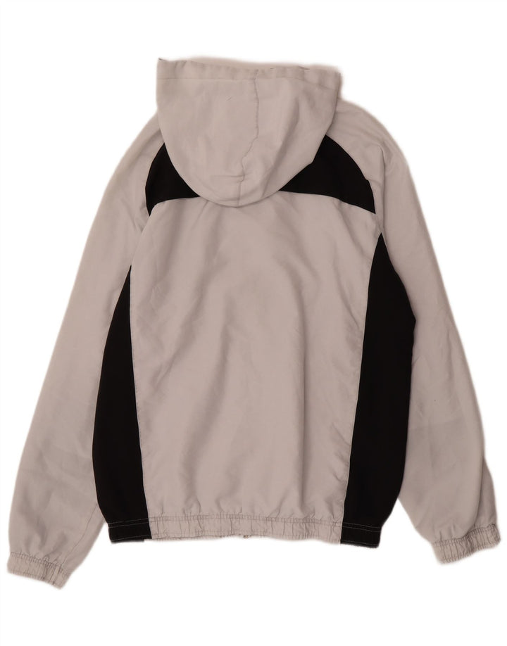 Puma Chaqueta De Chándal Con Capucha Y Gráfico Gris Medio Color Block