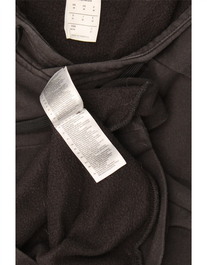 Adidas Hombre Sudadera Con Capucha Jumper Medium Negro Algodón