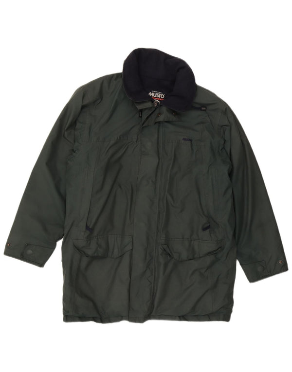 Musto Mens Performance Utility Jacket UK 36 Small Verde Poliéster