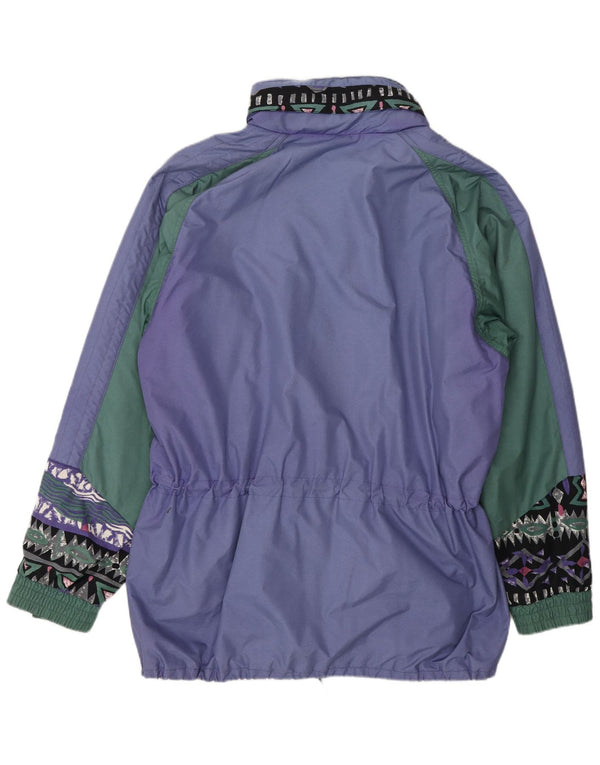 Burton Chaqueta cortavientos para hombre UK 38 Medium Púrpura Colorblock Nylon