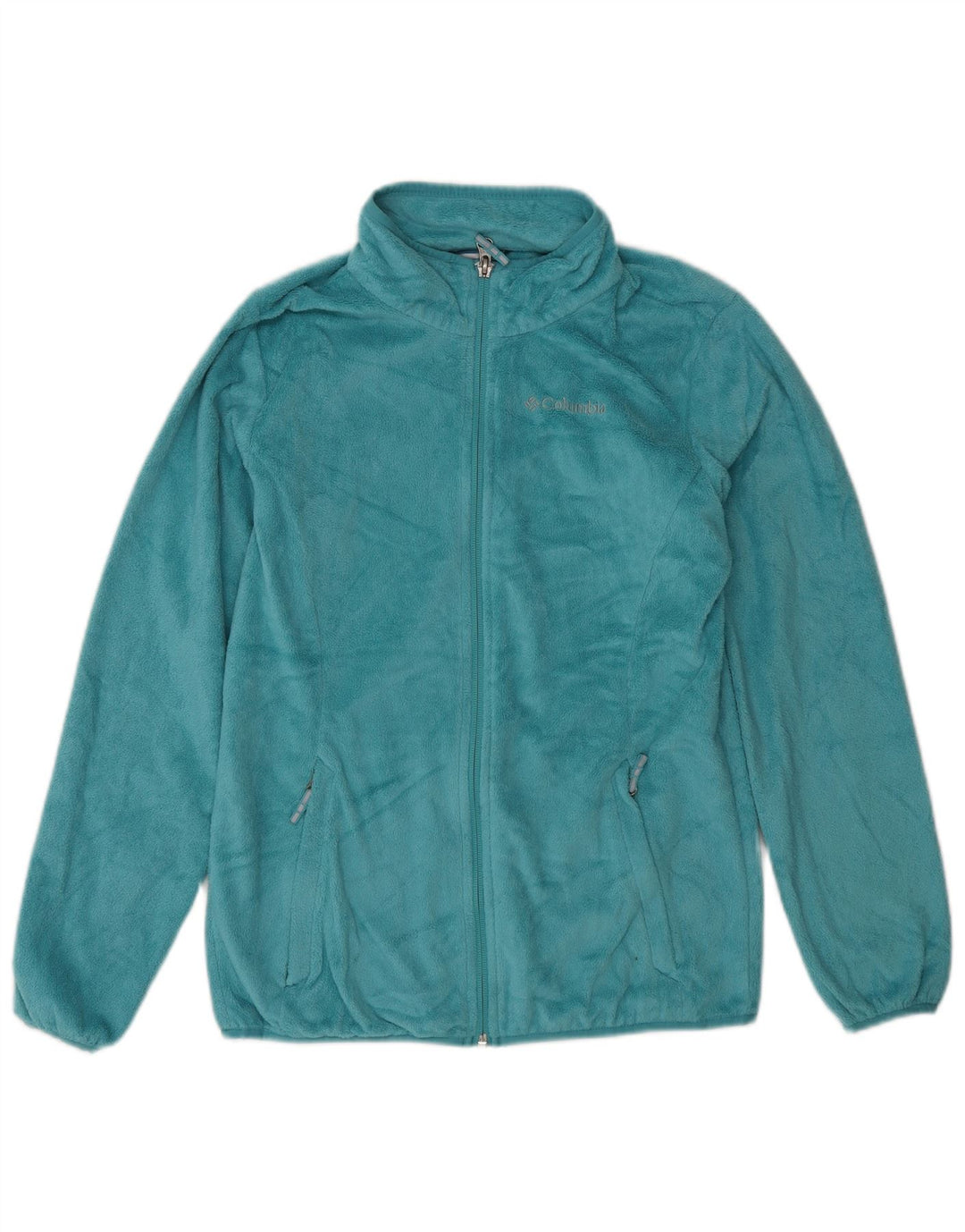 COLUMBIA Womens Fleece Jacket UK 14/16 Large Blue Polyester Vintage Columbia and Second-Hand Columbia from Messina Hembry 
