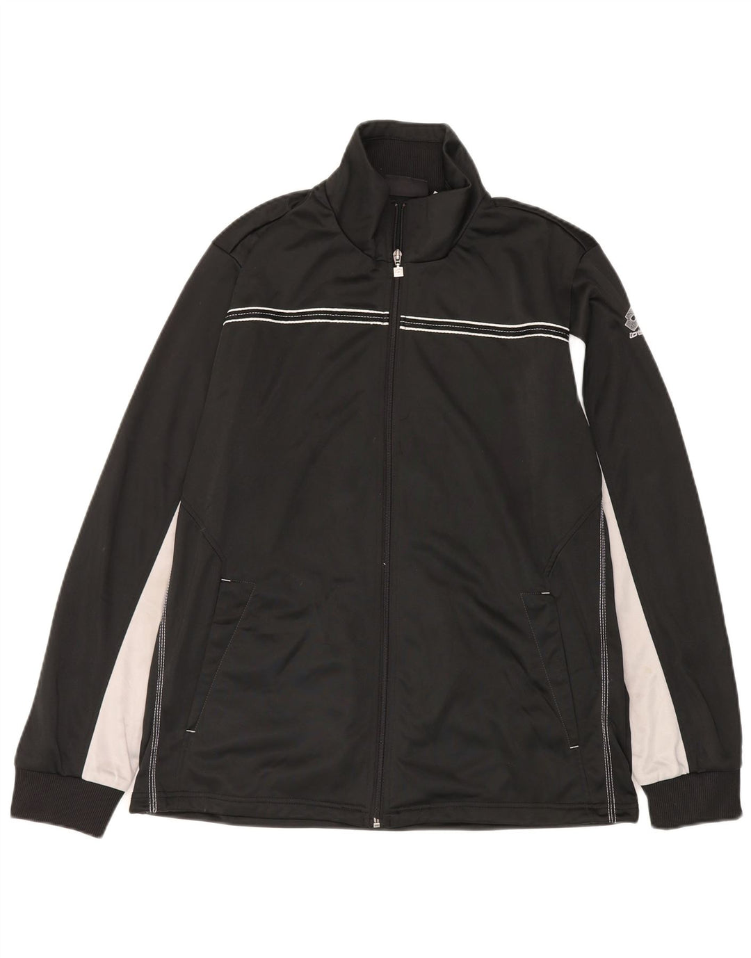 Lotto Hombre Chándal Top Chaqueta XL Negro Poliéster