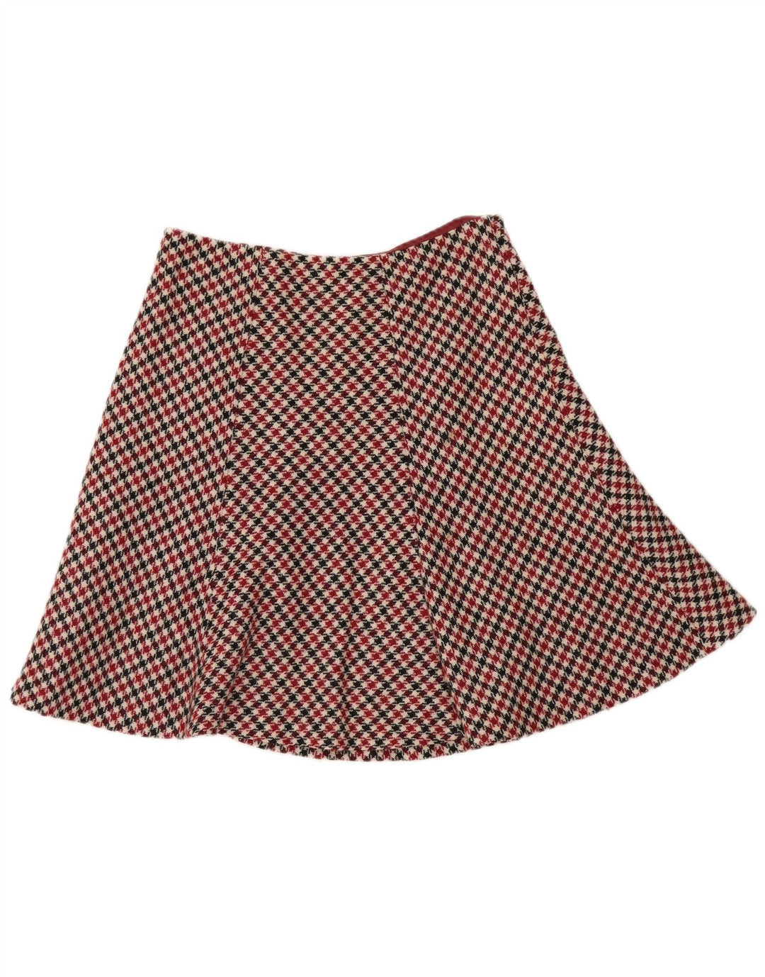 Hobbs Falda Acampanada para Mujer UK 12 Medium W30 Pata de Gallo Multicolor