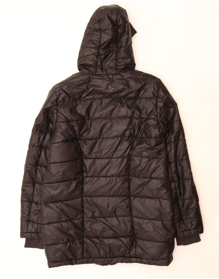 Puma Abrigo acolchado con capucha para mujer UK 18 XL Negro