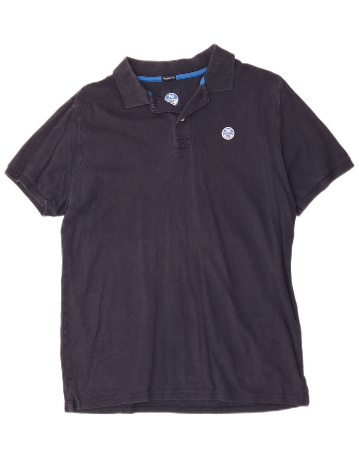 Polo North Sails Hombre Regular Fit Algodón Azul Marino Medio