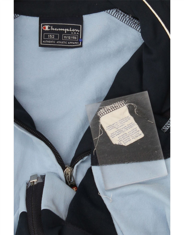 CHAMPION Chaqueta de chándal para niño 11-12 años Azul Poliéster color block