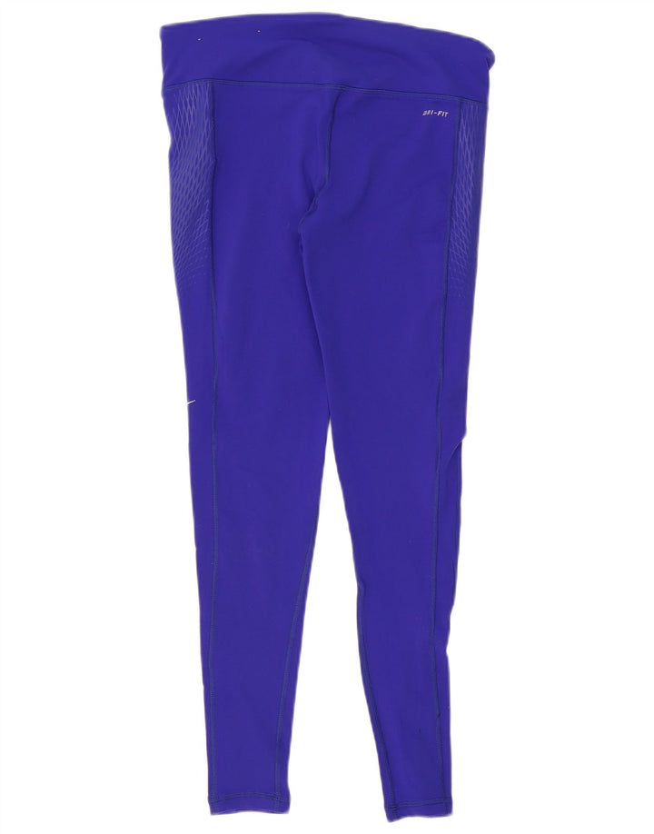 Leggings NIKE Dri Fit para mujer UK 44 Mediano Púrpura Nylon