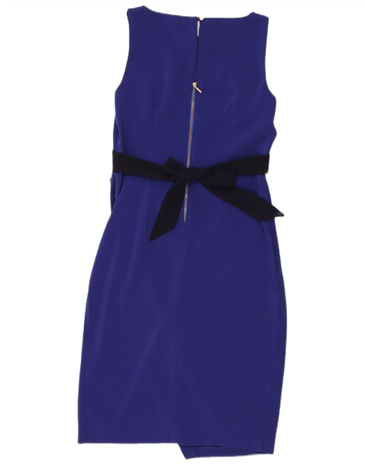 CLOSET Vestido ajustado sin mangas para mujer UK 44 Poliéster azul medio