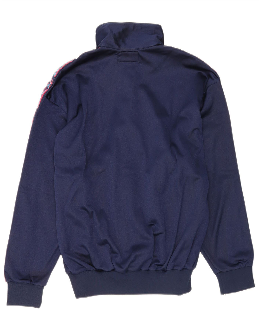 Asics Mujer Graphic Chándal Top Chaqueta IT 42 Medio Azul Marino Poliamida
