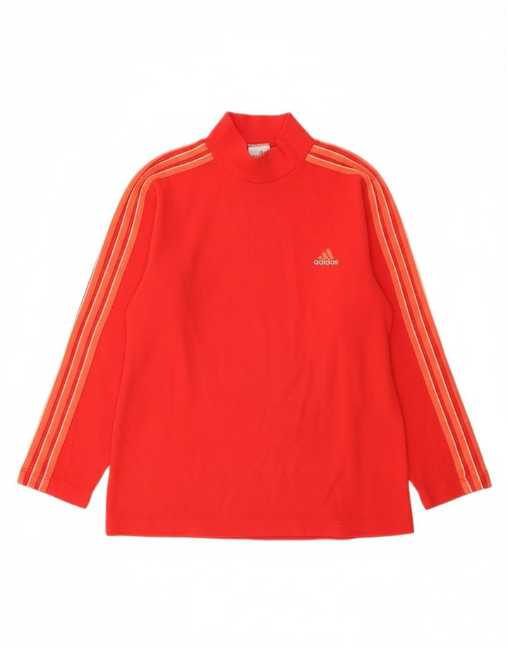 Adidas Jersey polar para hombre UK 38/40 Medio rojo Poliéster