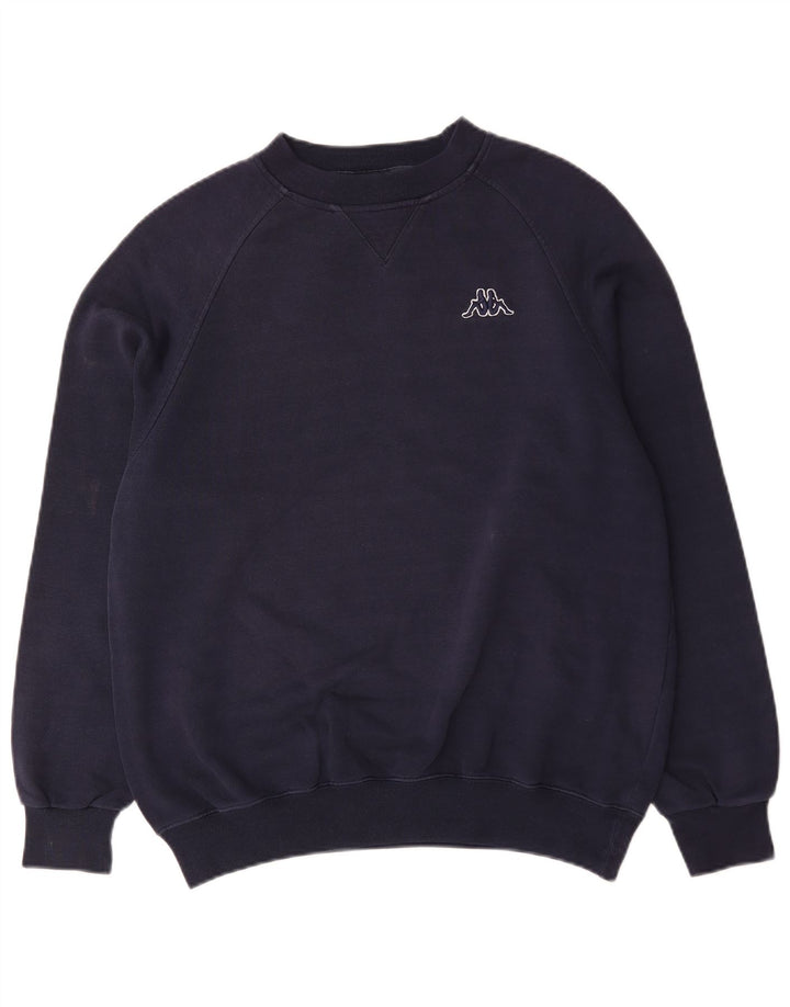 Kappa Hombre Sudadera Jumper Medium Azul Marino Algodón