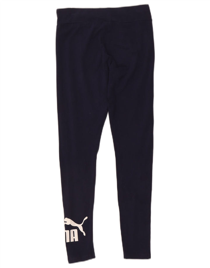 Puma Leggings gráficos para mujer UK 10 Small Azul marino