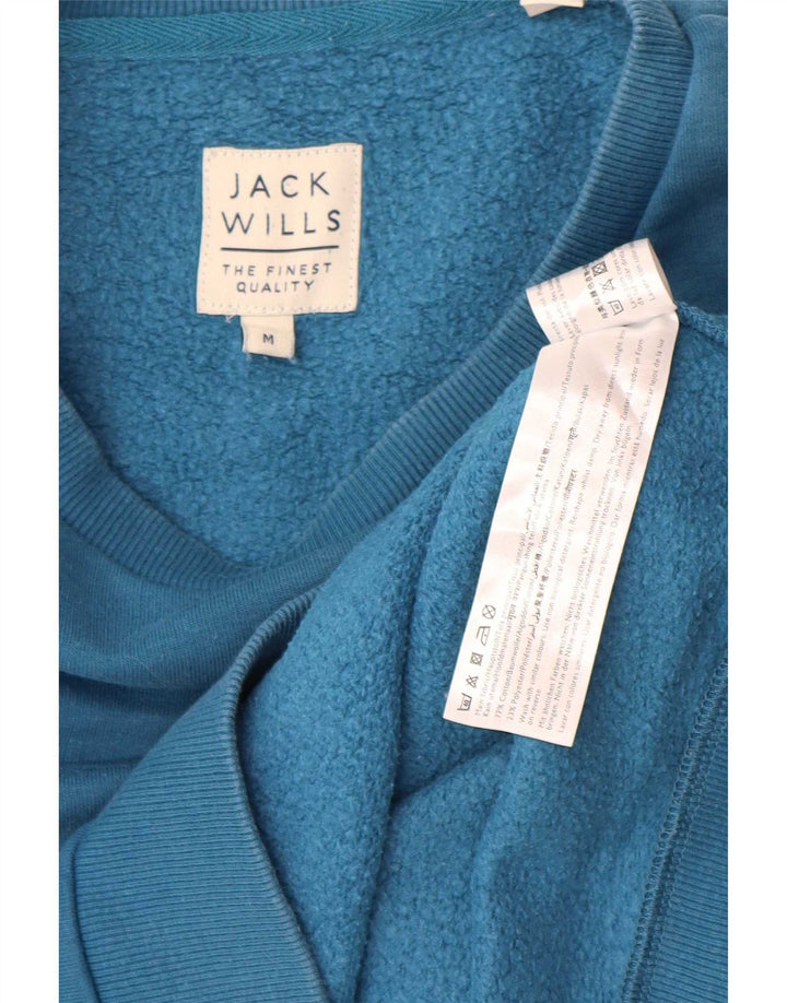 Jack Wills Hombre Sudadera Jumper Azul Medio Algodón