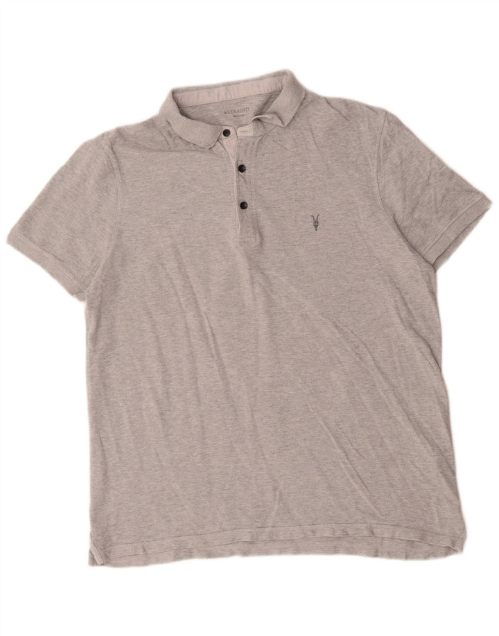 All Saints Polo Hombre 2XL Algodón Gris