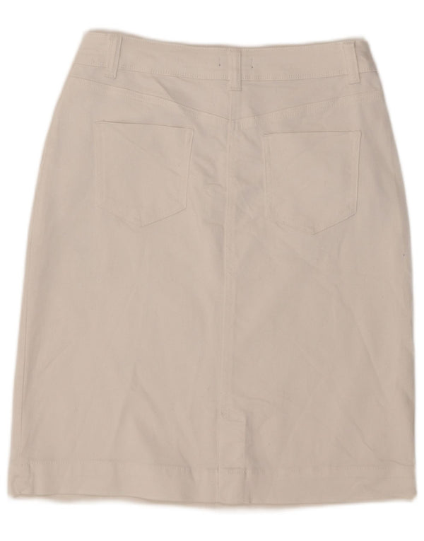 M&Co Falda vaquera para mujer UK 10 Small W30 Algodón blanco