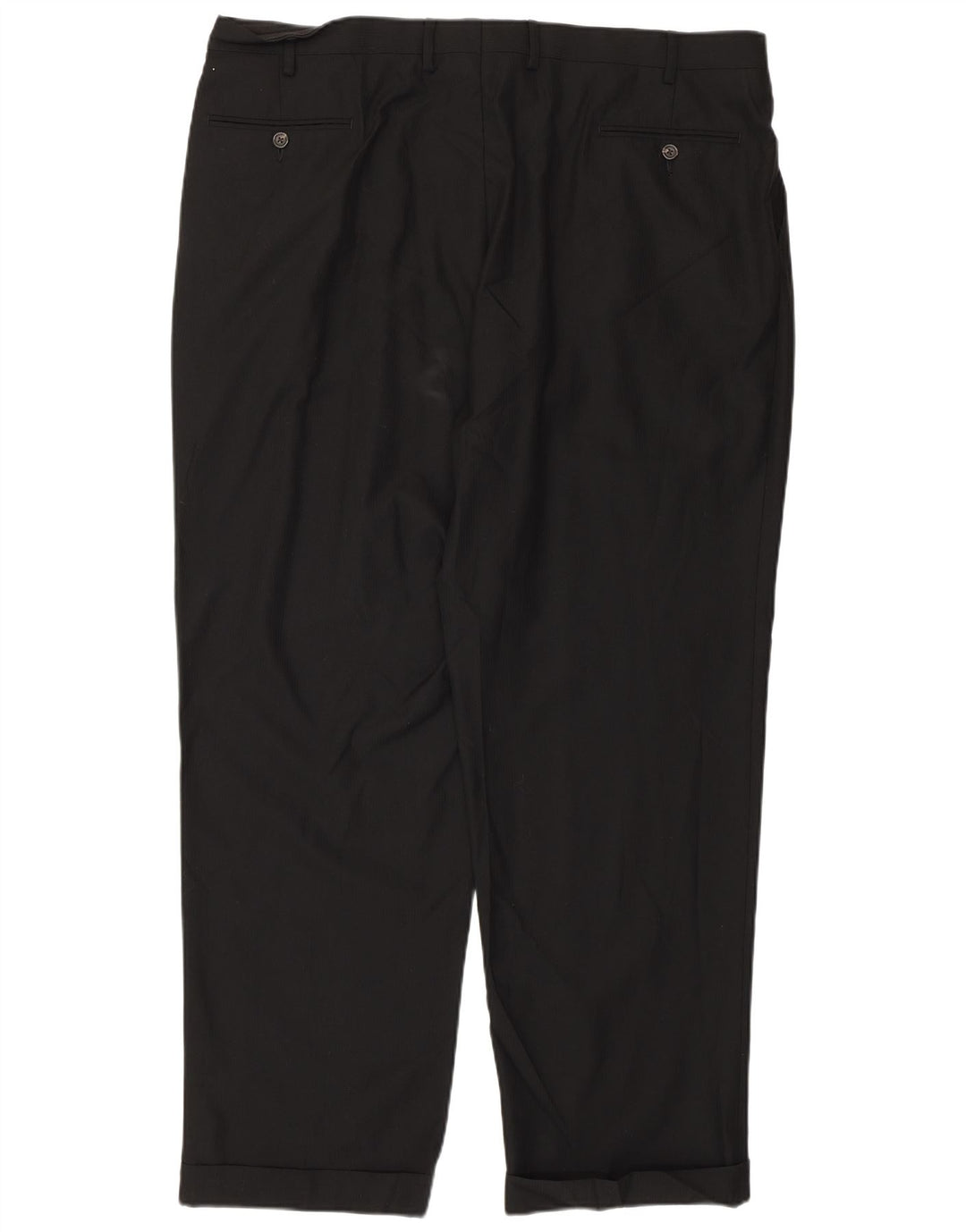 Pantalones de traje con pinzas para hombre Izod W42 L32 Poliéster negro