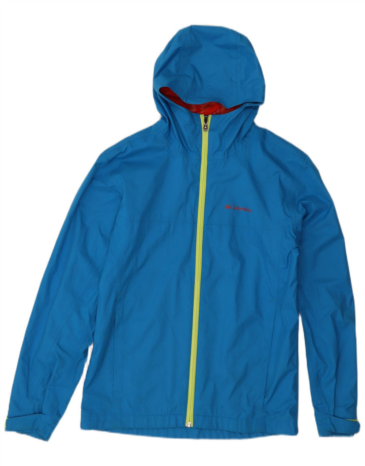 Columbia Chaqueta impermeable con capucha para mujer ES 40 XL Poliéster azul