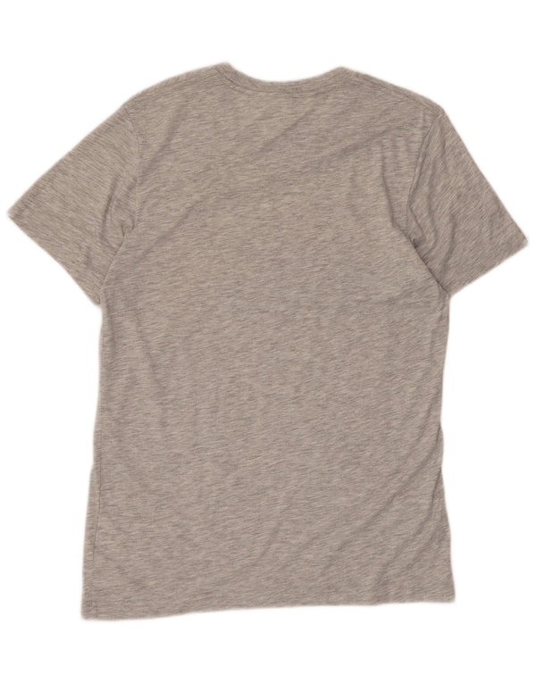 Nike Camiseta gráfica para hombre Top poliéster moteado gris medio