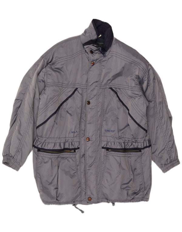 SKILA Chaqueta cortavientos para hombre UK 46 3XL Azul Acrílico