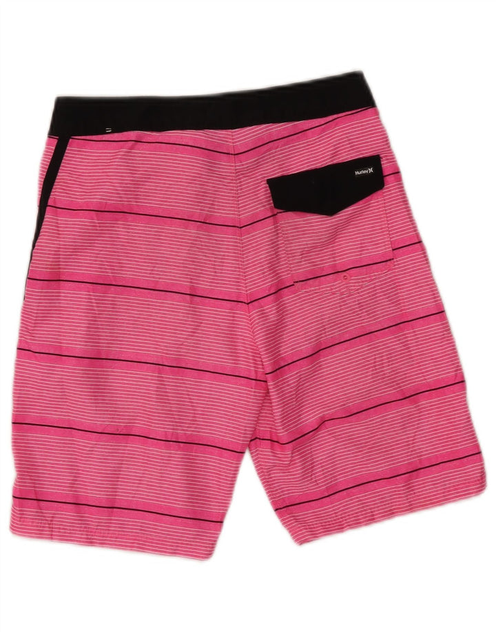 Hurley Bañador Corto Niño 11-12 Años Rosa Rayas Poliéster